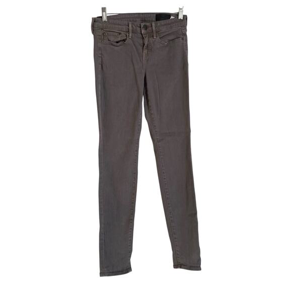 Vince Dylan Skinny Khaki Iron Wash Curvy Tailored Low Rise Stretchy Jeans Sz 26 - Picture 1 of 16
